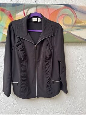 Zenergy by Chico’s Black Zip Jacket